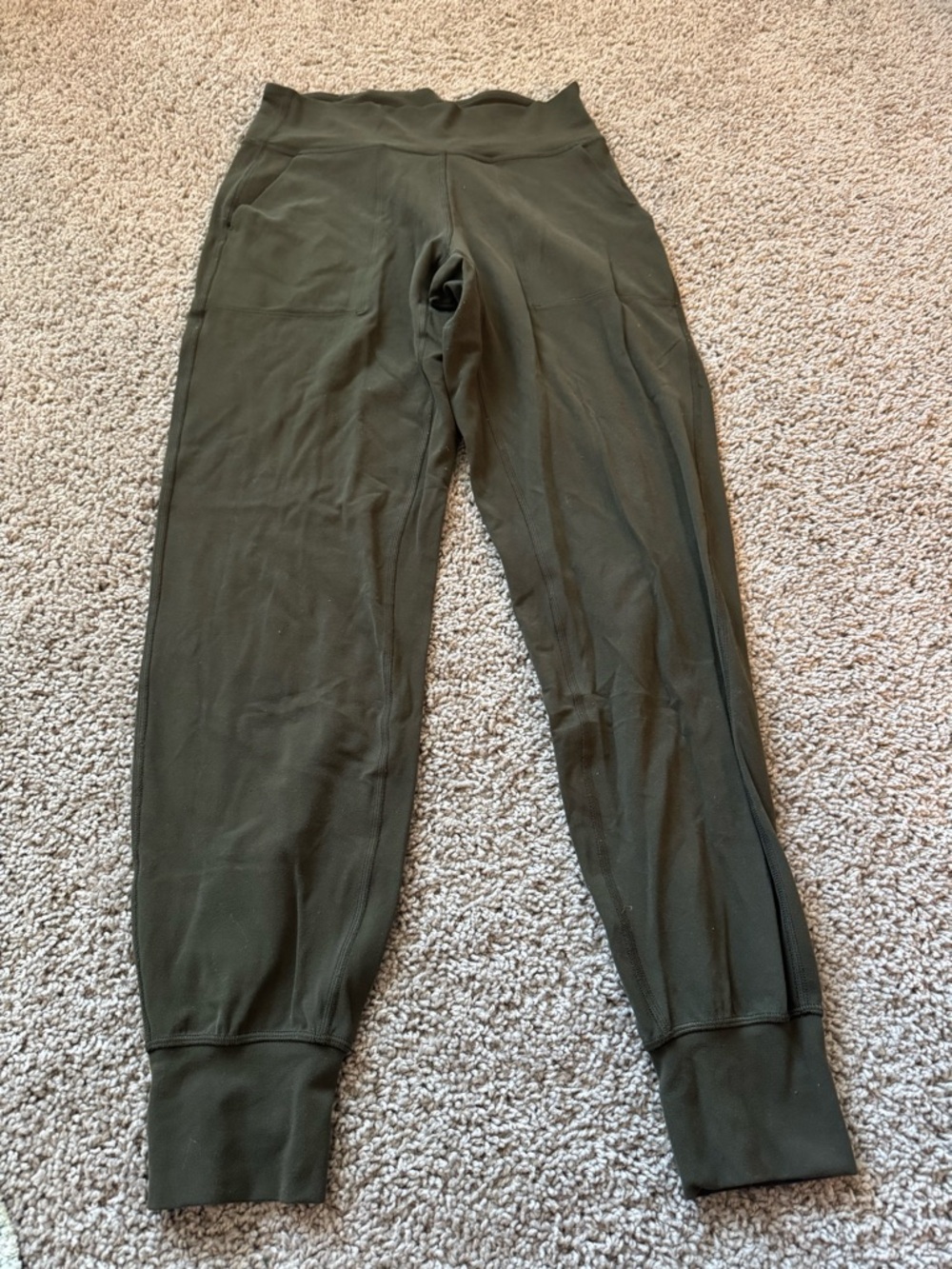 Women’s Olive Green Lululemon Jogger Pants